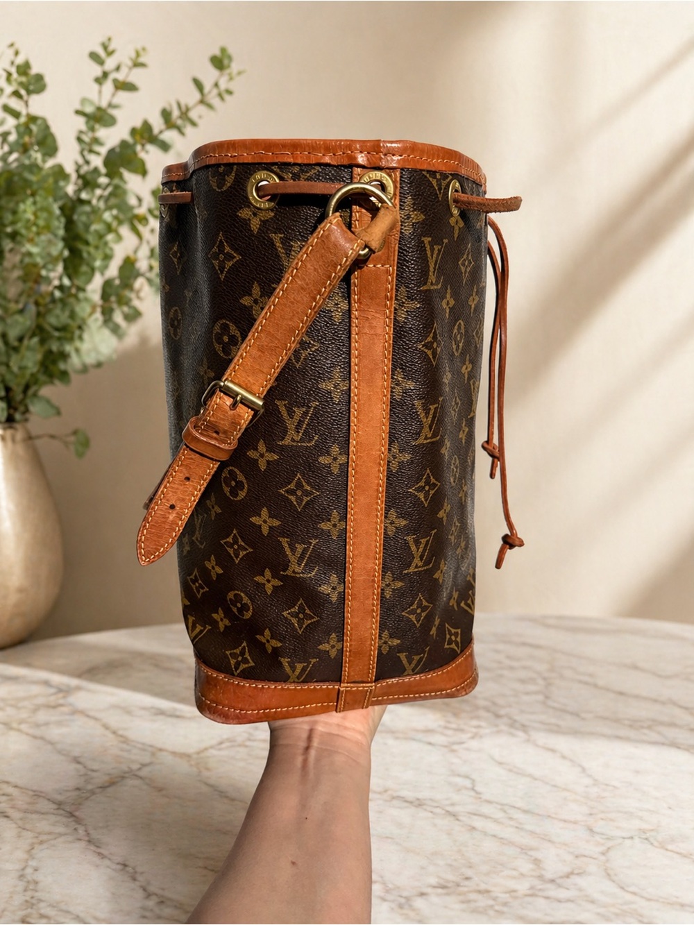 Louis Vuitton Noé Monogram Bucket Bag Vintage Authentic - Picture 4 of 16